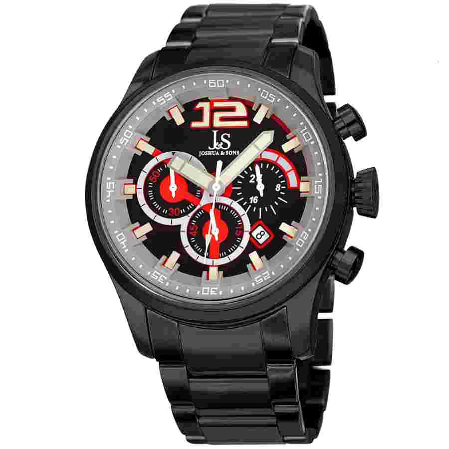 Joshua and Sons JX134BK Men's Chronograph Quartz Watch