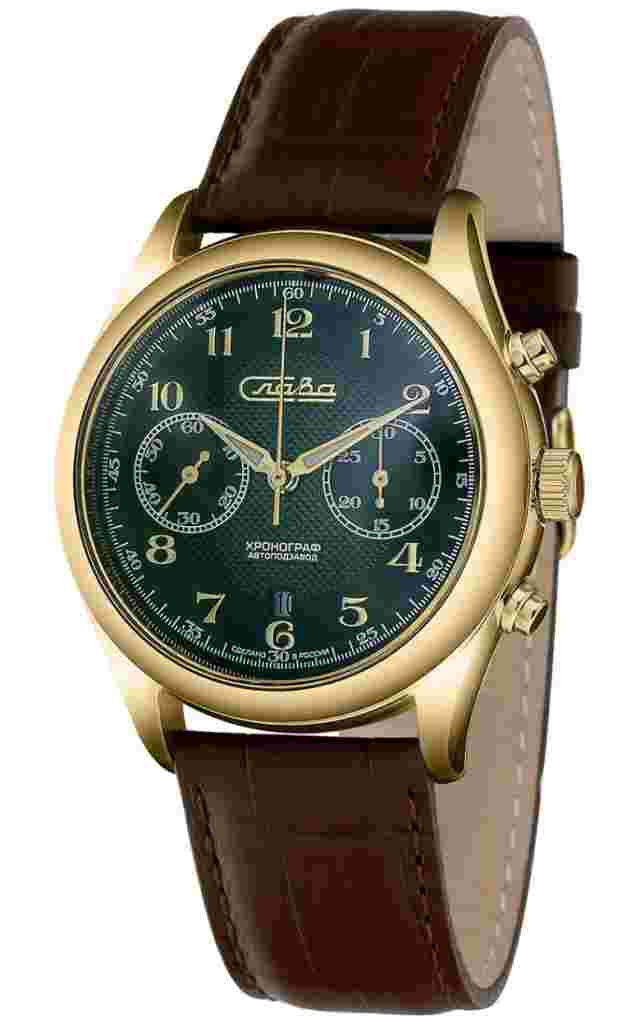 1889254/300-4617 Wrist watch Slava сенат mechanical с хронографом с Automaticом 1889254-300-4617