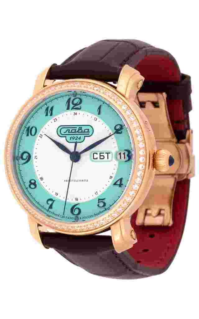 7443617/300-2427-68 Wrist watch Slava Slava россии mechanical с Automaticом 7443617/300-2427-68