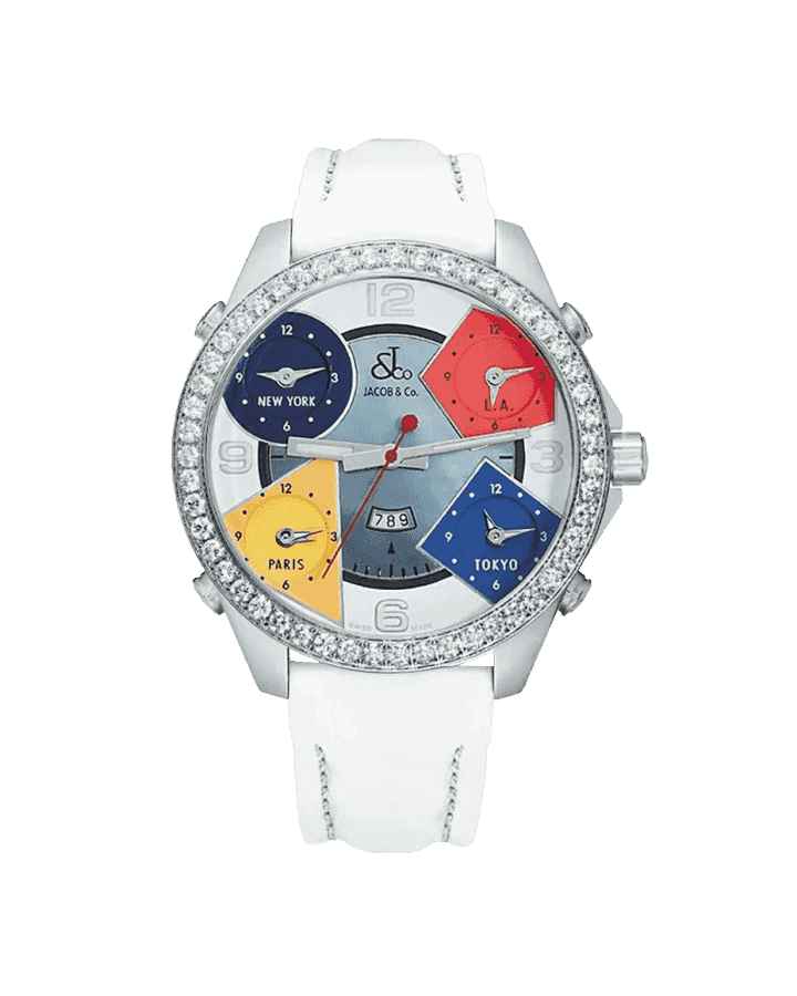 Часы JACOB &Co Five Time Zone 47mm JC-7DA15529