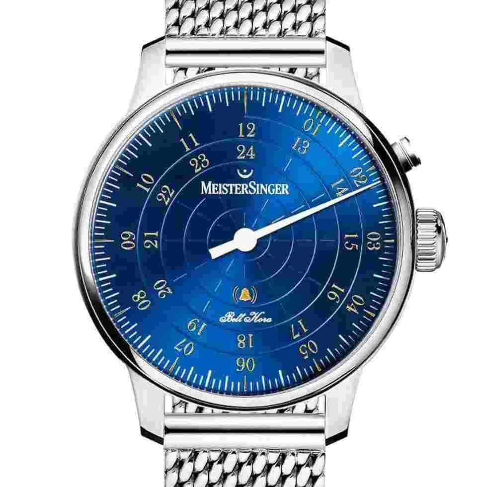 Meistersinger Bell Hora Automatic Blue 43mm