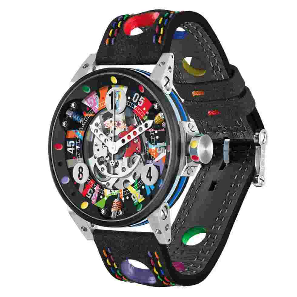 B.R.M Chronographes Art Car Automatic Multicolored 44mm