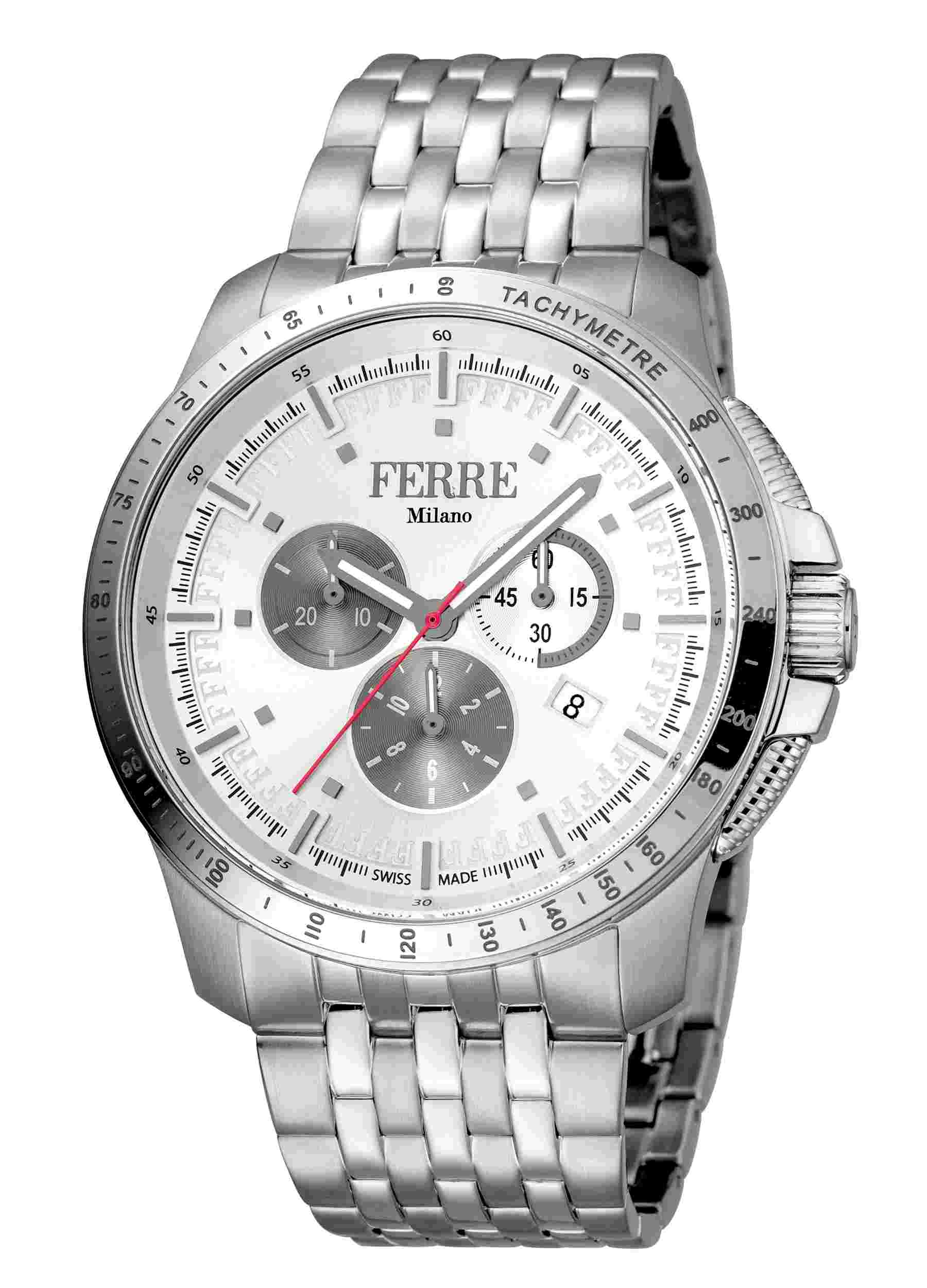 Ferre Milano Silver Silver SS FM1G078M0061 Watch