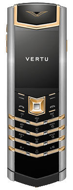 Yellow Gold Mixed Metals Black Leather Vertu