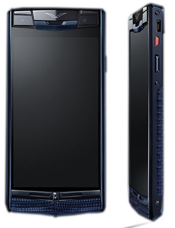 Signature Touch Pure Navy Lizard Vertu