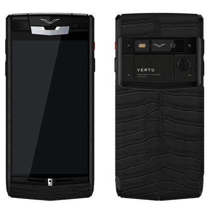 Signature Touch Pure Jet Alligator Diamonds Vertu
