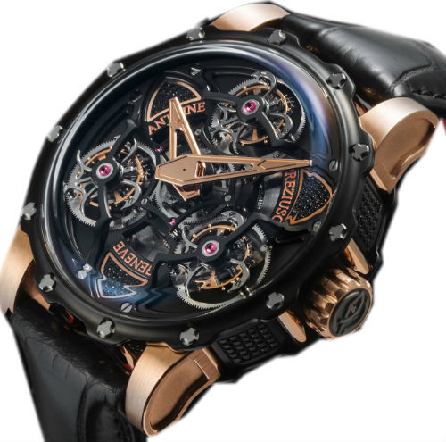 TTR3 Power  ADLC Titanium Pink gold black diamonds Antoine Preziuso