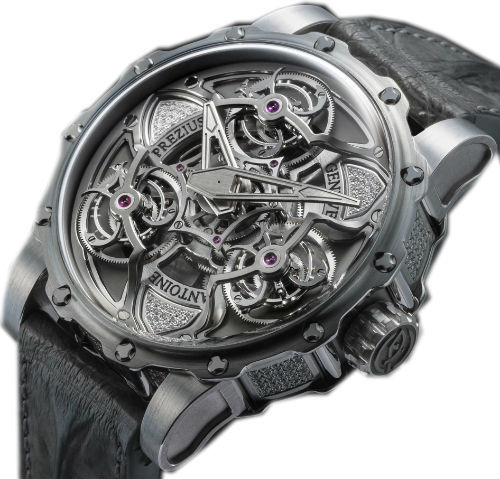 TTR3 Power Titanium Steel White gold and diamonds Antoine Preziuso