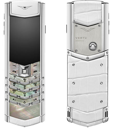 Signature White Mother of Pearl Vertu