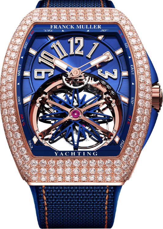 Franck Muller Mens Collection Gravity Vanguard Yachting V 45 T GR CS BL D RG