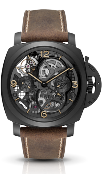 Officine Panerai Special Editions Lo Scienziato-Luminor 1950 Tourbillon GMT Ceramica PAM00528