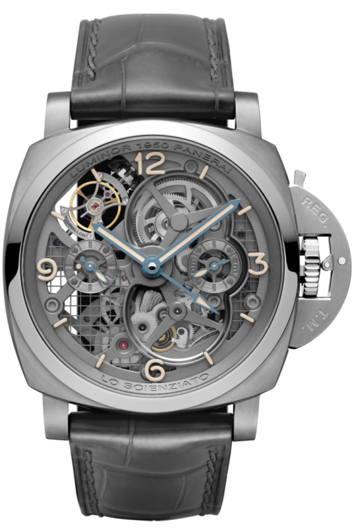 Officine Panerai Special Editions 2016 Lo Scienziato - Luminor 1950 Tourbillon Gmt Titanio 47 mm PAM00578
