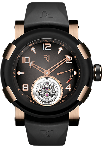 Romain Jerome Steampunk Tourbillon Power Reserve 45 Gold Black STP.OKOO.1518.RB