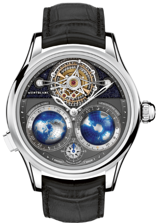 Montblanc Collection Villeret Tourbillon Cylindrique NightSky Geospheres Limited Edition 115053