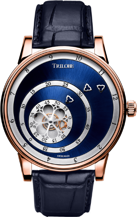 Trilobe Les Matinaux Sunray Blue Rose Gold LM07BS
