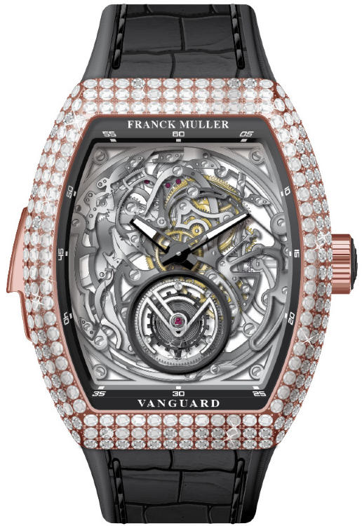 Franck Muller Mens Collection Vanguard Minute Repeater V 50 LRM T SQT D 5N.NR
