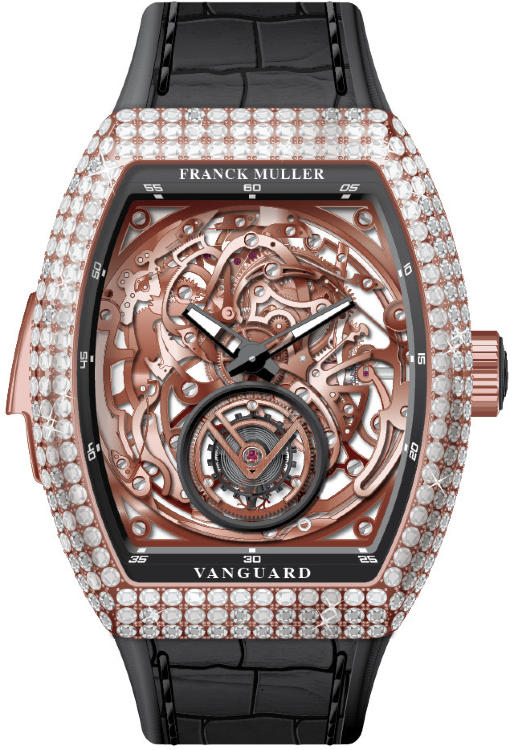 Franck Muller Mens Collection Vanguard Minute Repeater V 50 LRM T SQT D 5N.NR NR
