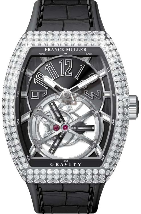Franck Muller Mens Collection Gravity Vanguard Yachting V 50 LT GRAVITI CS D AC.NR