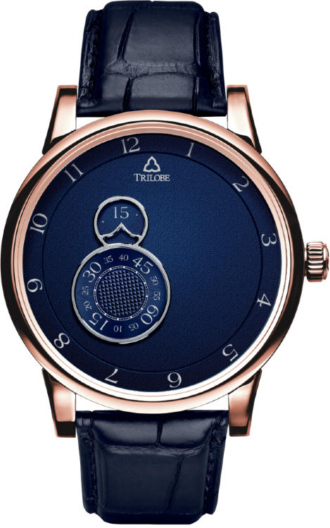 Trilobe Nuit Fantastique Grained Blue Rose Gold NF03BG